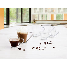 Lade das Bild in den Galerie-Viewer, Satz von Kaffeetassen Quid Durchsichtig Stahl Glas (250 ml) (3 Stück)
