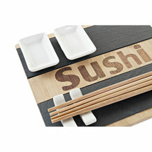 Lade das Bild in den Galerie-Viewer, Sushi-Set DKD Home Decor natürlich Schwarz Tafel Bambus (25 x 22 x 3 cm)
