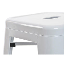 Lade das Bild in den Galerie-Viewer, Hocker DKD Home Decor Weiß Metall (43 x 43 x 76 cm) von EGOECO um plastikfrei und nachhaltig gut im mediterranen Stil zu leben 

