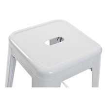 Lade das Bild in den Galerie-Viewer, Hocker DKD Home Decor Weiß Metall (43 x 43 x 76 cm) von EGOECO um plastikfrei und nachhaltig gut im mediterranen Stil zu leben 
