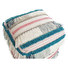 Lade das Bild in den Galerie-Viewer, Puff Dekodonia Baumwolle Wolle (45 x 45 x 45 cm) von EGOECO um plastikfrei und nachhaltig gut im mediterranen Stil zu leben 
