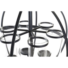 Lade das Bild in den Galerie-Viewer, Kerzenschale DKD Home Decor Schwarz Metall Kristall (60 x 60 x 73 cm)
