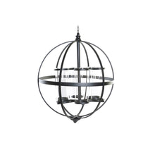 Lade das Bild in den Galerie-Viewer, Kerzenschale DKD Home Decor Schwarz Metall Kristall (60 x 60 x 73 cm)
