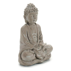 Garten-Statuen Stein Buddha von EGOECO um plastikfrei und nachhaltig gut im mediterranen Stil zu leben 